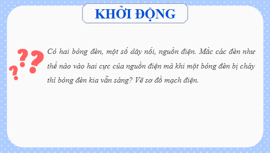 Giáo án điện tử KHTN 9 Kết nối tri thức Bài 12: Đoạn mạch nối tiếp, song song | PPT Khoa học tự nhiên 9