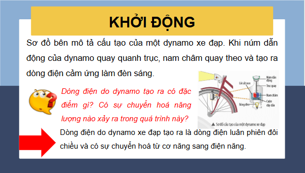 Giáo án điện tử KHTN 9 Chân trời sáng tạo Bài 13: Dòng điện xoay chiều | PPT Khoa học tự nhiên 9