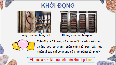 Giáo án điện tử KHTN 9 Chân trời sáng tạo Bài 18: Giới thiệu về hợp kim | PPT Khoa học tự nhiên 9