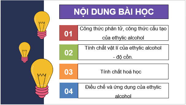 Giáo án điện tử KHTN 9 Chân trời sáng tạo Bài 24: Ethylic alcohol | PPT Khoa học tự nhiên 9