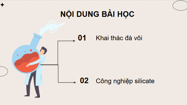 Giáo án điện tử KHTN 9 Kết nối tri thức Bài 34: Khai thác đá vôi. Công nghiệp silicate | PPT Khoa học tự nhiên 9