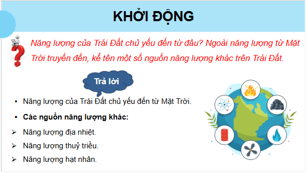 Giáo án điện tử KHTN 9 Chân trời sáng tạo Ôn tập chủ đề 5 | PPT Khoa học tự nhiên 9