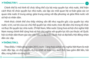 Giáo án KTPL 10 Chân trời sáng tạo Bài 21: Nội dung cơ bản của Hiến pháp nước Cộng hòa xã hội chủ nghĩa Việt Nam năm 2013 về chính trị | Giáo án Kinh tế Pháp luật 10 (ảnh 2)