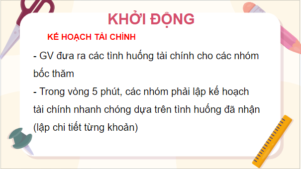 Giáo án điện tử KTPL 10 Kết nối tri thức Bài 10: Lập kế hoạch tài chính cá nhân | PPT Kinh tế Pháp luật 10