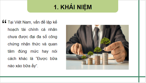 Giáo án điện tử KTPL 10 Kết nối tri thức Bài 10: Lập kế hoạch tài chính cá nhân | PPT Kinh tế Pháp luật 10