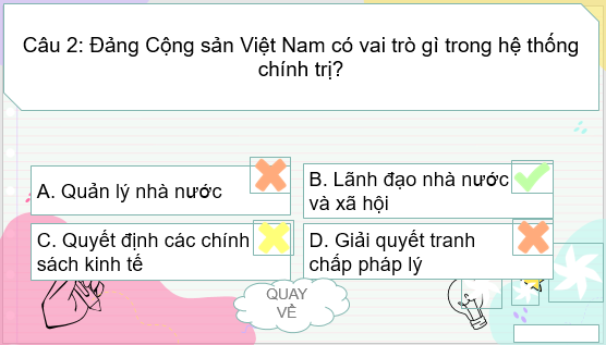 Giáo án điện tử KTPL 10 Chân trời sáng tạo Bài 12: Đặc điểm, cấu trúc và nguyên tắc hoạt động của hệ thống chính trị nước Cộng hòa xã hội chủ nghĩa Việt Nam | PPT Kinh tế Pháp luật 10