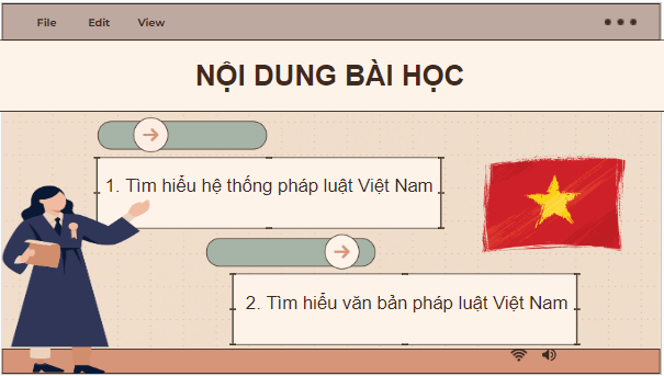 Giáo án điện tử KTPL 10 Kết nối tri thức Bài 12: Hệ thống pháp luật và văn bản pháp luật Việt Nam | PPT Kinh tế Pháp luật 10