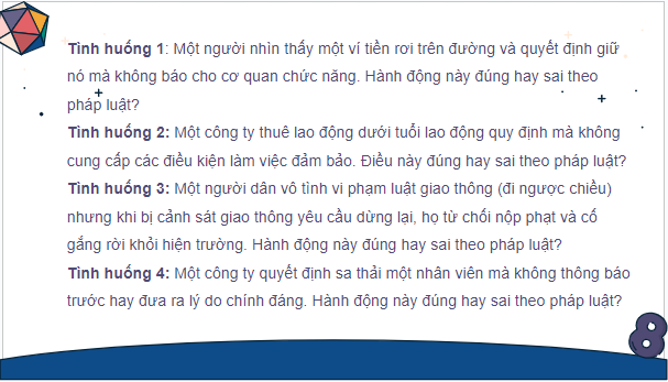 Giáo án điện tử KTPL 10 Kết nối tri thức Bài 13: Thực hiện pháp luật | PPT Kinh tế Pháp luật 10