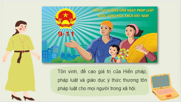 Giáo án điện tử KTPL 10 Kết nối tri thức Bài 14: Giới thiệu về Hiến pháp nước Cộng hòa xã hội chủ nghĩa Việt Nam | PPT Kinh tế Pháp luật 10