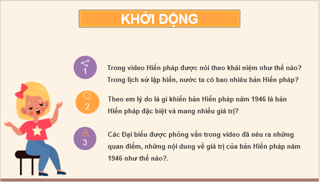 Giáo án điện tử KTPL 10 Cánh diều Bài 14: Hiến pháp nước Cộng hòa xã hội chủ nghĩa Việt Nam | PPT Kinh tế Pháp luật 10