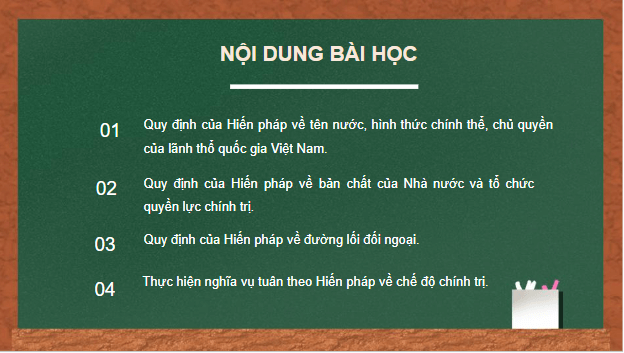 Giáo án điện tử KTPL 10 Cánh diều Bài 15: Hiến pháp nước Cộng hòa xã hội chủ nghĩa Việt Nam về chế độ chính trị | PPT Kinh tế Pháp luật 10