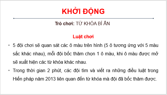 Giáo án điện tử KTPL 10 Cánh diều Bài 17: Hiến pháp nước Cộng hòa xã hội chủ nghĩa Việt Nam về kinh tế, văn hóa, giáo dục, khoa học, công nghệ và môi trường | PPT Kinh tế Pháp luật 10