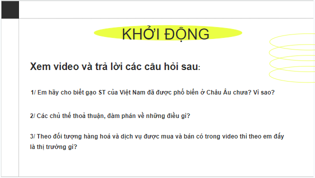 Giáo án điện tử KTPL 10 Cánh diều Bài 3: Thị trường | PPT Kinh tế Pháp luật 10