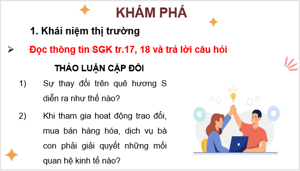 Giáo án điện tử KTPL 10 Kết nối tri thức Bài 3: Thị trường | PPT Kinh tế Pháp luật 10