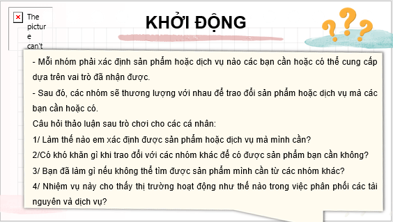 Giáo án điện tử KTPL 10 Chân trời sáng tạo Bài 3: Thị trường và chức năng của thị trường | PPT Kinh tế Pháp luật 10