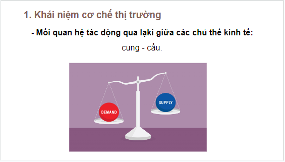 Giáo án điện tử KTPL 10 Chân trời sáng tạo Bài 4: Cơ chế thị trường | PPT Kinh tế Pháp luật 10