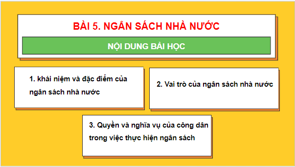 Giáo án điện tử KTPL 10 Cánh diều Bài 5: Ngân sách nhà nước | PPT Kinh tế Pháp luật 10