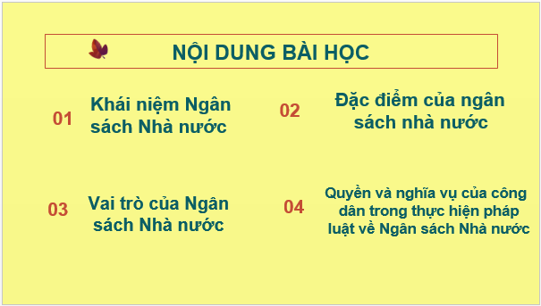 Giáo án điện tử KTPL 10 Chân trời sáng tạo Bài 6: Ngân sách nhà nước và thực hiện pháp luật về ngân sách | PPT Kinh tế Pháp luật 10