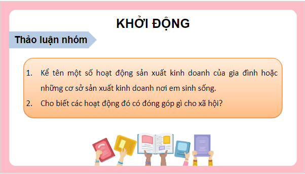 Giáo án điện tử KTPL 10 Kết nối tri thức Bài 7: Sản xuất kinh doanh và các mô hình sản xuất kinh doanh | PPT Kinh tế Pháp luật 10