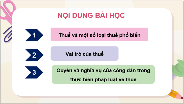 Giáo án điện tử KTPL 10 Chân trời sáng tạo Bài 7: Thuế và thực hiện pháp luật về thuế | PPT Kinh tế Pháp luật 10