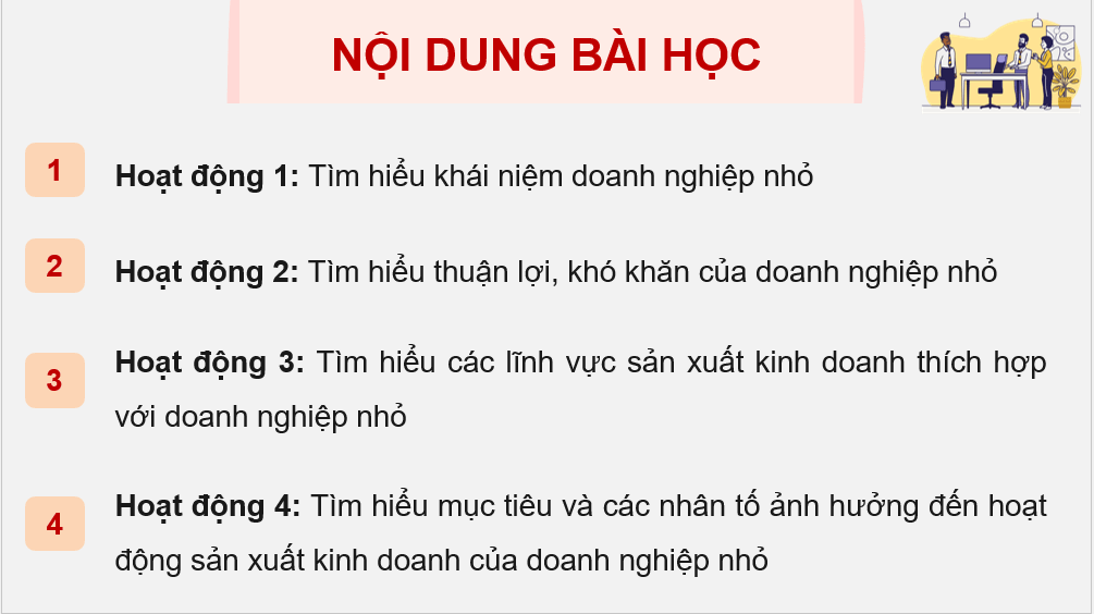Giáo án điện tử Chuyên đề KTPL 10 Kết nối tri thức Bài 4: Những vấn đề chung về doanh nghiệp nhỏ | PPT Chuyên đề Kinh tế Pháp luật 10