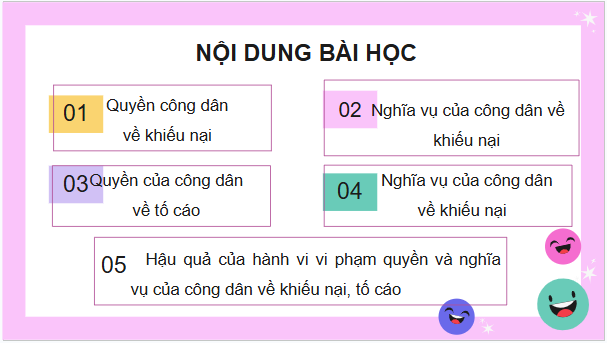 Giáo án điện tử KTPL 11 Cánh diều Bài 15: Quyền và nghĩa vụ công dân về khiếu nại, tố cáo | PPT Kinh tế Pháp luật 11