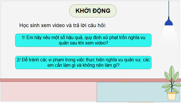 Giáo án điện tử KTPL 11 Chân trời sáng tạo Bài 16: Quyền và nghĩa vụ công dân về bảo vệ tổ quốc | PPT Kinh tế Pháp luật 11