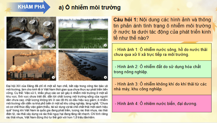 Giáo án điện tử Chuyên đề KTPL 11 Kết nối tri thức Bài 1: Tác động tiêu cực và nguyên nhân phát sinh tác động của phát triển kinh tế đến môi trường tự nhiên | PPT Chuyên đề Kinh tế Pháp luật 11