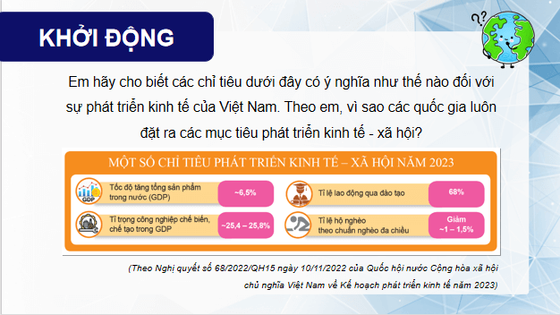 Giáo án điện tử KTPL 12 Cánh diều Bài 1: Tăng trưởng và phát triển kinh tế | PPT Kinh tế Pháp luật 12