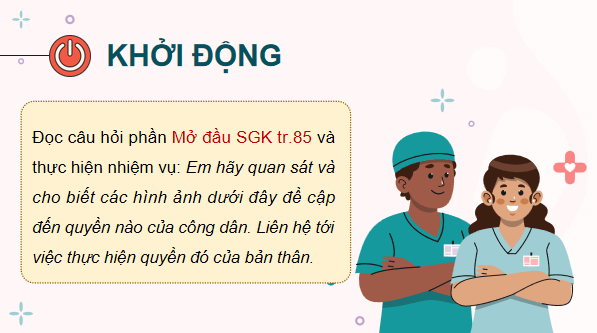 Giáo án điện tử KTPL 12 Cánh diều Bài 12: Quyền và nghĩa vụ của công dân trong bảo vệ, chăm sóc sức khoẻ và bảo đảm an sinh xã hội | PPT Kinh tế Pháp luật 12