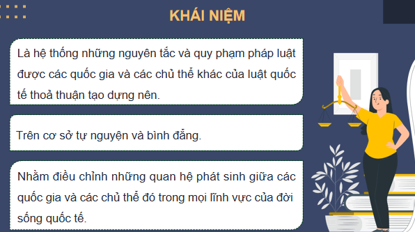 Giáo án điện tử KTPL 12 Chân trời sáng tạo Bài 14: Một số vấn đề chung về pháp luật quốc tế | PPT Kinh tế Pháp luật 12