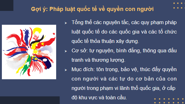 Giáo án điện tử KTPL 12 Cánh diều Bài 15: Những vấn đề chung về pháp luật quốc tế | PPT Kinh tế Pháp luật 12