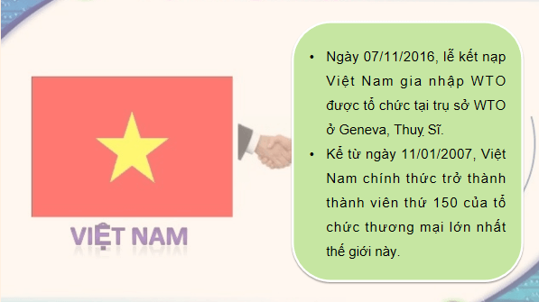 Giáo án điện tử KTPL 12 Kết nối tri thức Bài 16: Nguyên tắc cơ bản của Tổ chức Thương mại thế giới và hợp đồng thương mại quốc tế | PPT Kinh tế Pháp luật 12