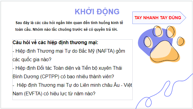 Giáo án điện tử KTPL 12 Chân trời sáng tạo Bài 2: Hội nhập kinh tế quốc tế | PPT Kinh tế Pháp luật 12