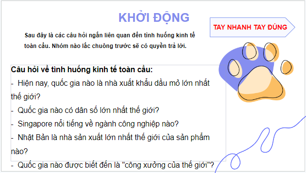 Giáo án điện tử KTPL 12 Chân trời sáng tạo Bài 2: Hội nhập kinh tế quốc tế | PPT Kinh tế Pháp luật 12