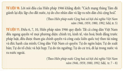 Giáo án Chuyên đề Lịch sử 10 Kết nối tri thức Một số bản hiến pháp của Việt Nam ta từ năm 1946 đến nay