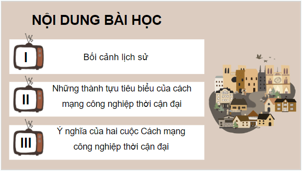 Giáo án điện tử Lịch Sử 10 Chân trời sáng tạo Bài 11: Các cuộc cách mạng công nghiệp thời kì cận đại | PPT Lịch Sử 10