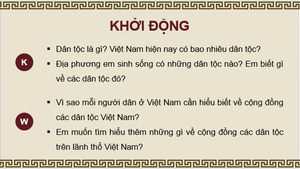 Giáo án điện tử Lịch Sử 10 Chân trời sáng tạo Bài 19: Các dân tộc trên đất nước Việt Nam | PPT Lịch Sử 10