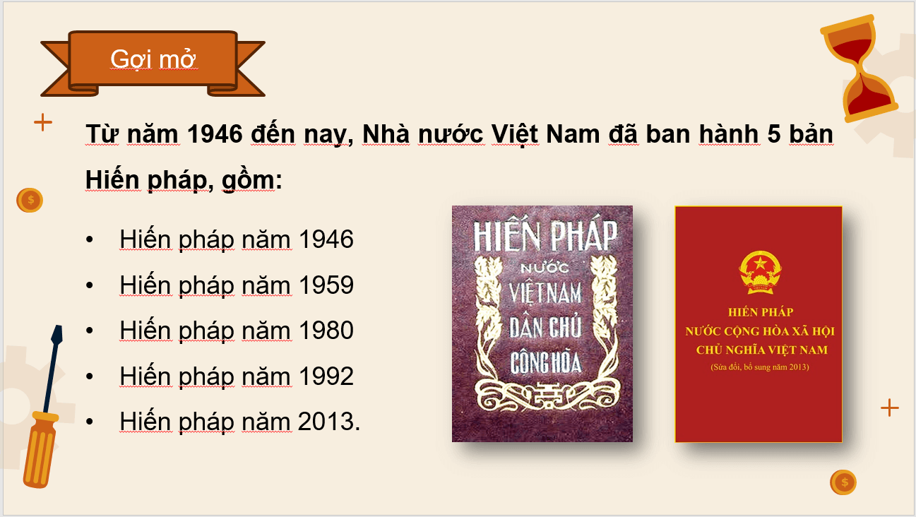 Giáo án điện tử Chuyên đề Sử 10 Kết nối tri thức Một số bản hiến pháp của Việt Nam ta từ năm 1946 đến nay | PPT Chuyên đề Lịch sử 10