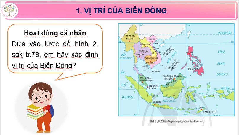 Giáo án điện tử Lịch Sử 11 Cánh diều Bài 12: Vị trí và tầm quan trọng của biển Đông | PPT Lịch Sử 11