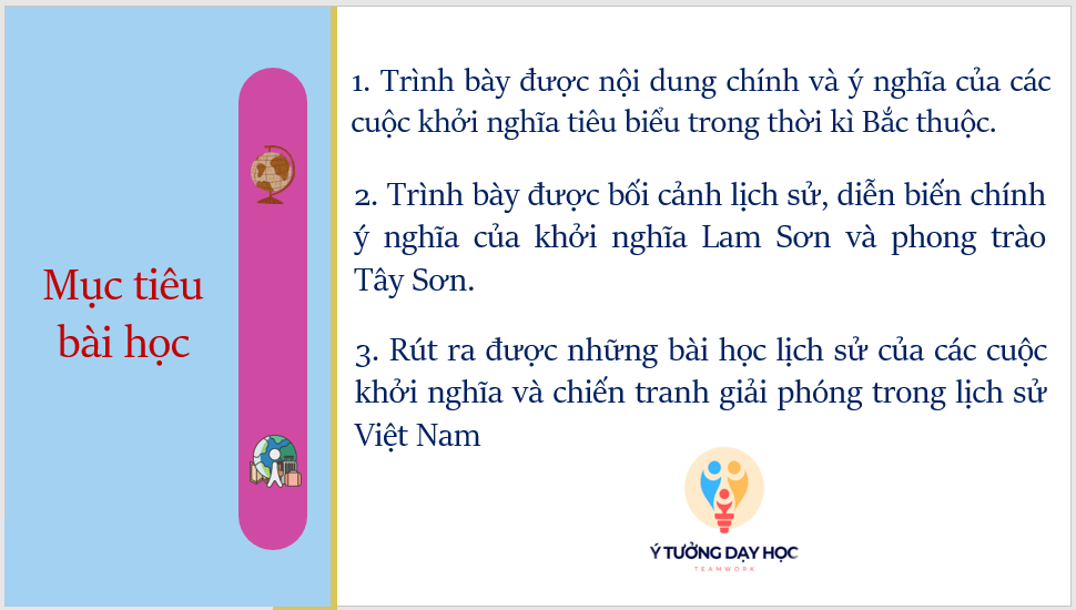 Giáo án điện tử Lịch Sử 11 Kết nối tri thức Bài 8: Một số cuộc khởi nghĩa và chiến tranh giải phóng trong lịch sử Việt Nam | PPT Lịch Sử 11