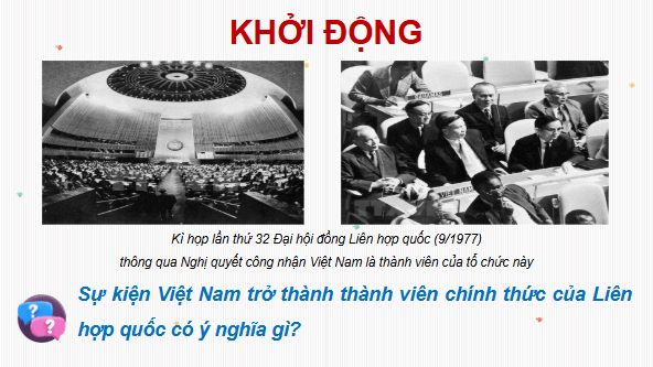 Giáo án điện tử Lịch Sử 12 Chân trời Bài 13: Hoạt động đối ngoại của Việt Nam từ sau Cách mạng tháng Tám năm 1945 đến nay | PPT Sử 12 Chân trời sáng tạo