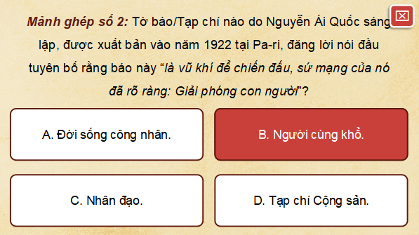 Giáo án điện tử Lịch Sử 12 Kết nối Bài 16: Hồ Chí Minh - Anh hùng giải phóng dân tộc | PPT Sử 12 Kết nối tri thức