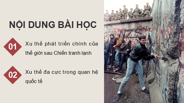 Giáo án điện tử Lịch Sử 12 Cánh diều Bài 3: Trật tự thế giới sau Chiến tranh lạnh | PPT Lịch Sử 12