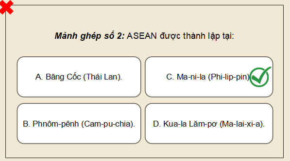 Giáo án điện tử Lịch Sử 12 Kết nối Bài 4: Sự ra đời và phát triển của Hiệp hội các quốc gia Đông Nam Á (ASEAN) | PPT Sử 12 Kết nối tri thức