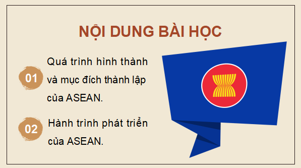 Giáo án điện tử Lịch Sử 12 Kết nối Bài 4: Sự ra đời và phát triển của Hiệp hội các quốc gia Đông Nam Á (ASEAN) | PPT Sử 12 Kết nối tri thức