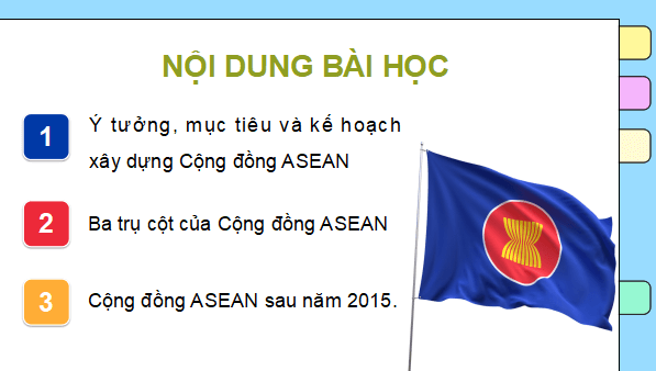 Giáo án điện tử Lịch Sử 12 Kết nối Bài 5: Cộng đồng ASEAN: Từ ý tưởng đến hiện thực | PPT Sử 12 Kết nối tri thức