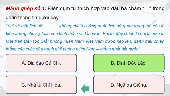 Giáo án điện tử Lịch Sử 12 Cánh diều Bài 8: Cuộc kháng chiến chống Mỹ, cứu nước (1954 - 1975) | PPT Lịch Sử 12