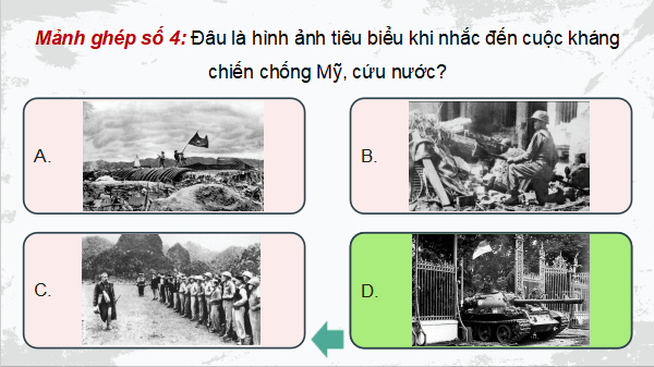 Giáo án điện tử Lịch Sử 12 Cánh diều Bài 8: Cuộc kháng chiến chống Mỹ, cứu nước (1954 - 1975) | PPT Lịch Sử 12