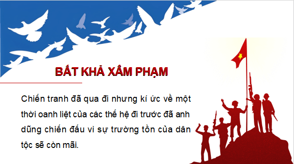 Giáo án điện tử Lịch Sử 12 Kết nối Bài 9: Cuộc đấu tranh bảo vệ Tổ quốc từ sau tháng 4 - 1975 đến nay. Một số bài học lịch sử của các cuộc kháng chiến bảo vệ Tổ quốc từ năm 1945 đến nay | PPT Sử 12 Kết nối tri thức